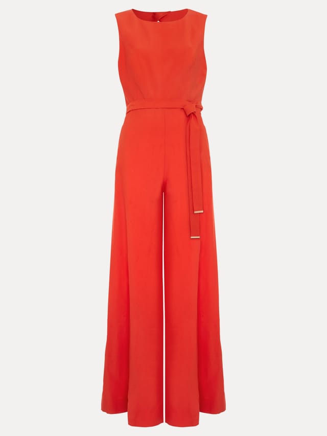 Phase Eight Phase Eight Women's Marta Sleeveless Wide-Leg Jumpsuit in Scarlet - 2