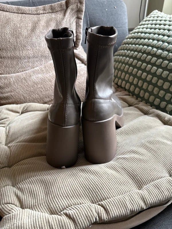 ASOS ASOS Mushroom brown chunky boots