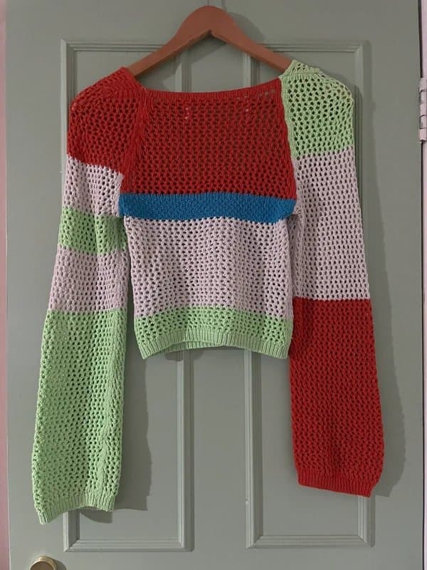 Never Fully Dressed Cute boho crotchet pullover