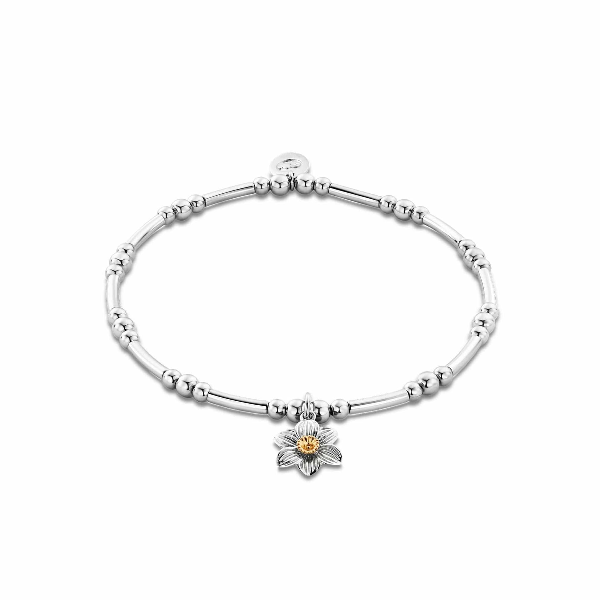 Clogau Clogau Women's Nature's Wonder Sterling Silver Daffodil Affinity Bracelet in Metallics