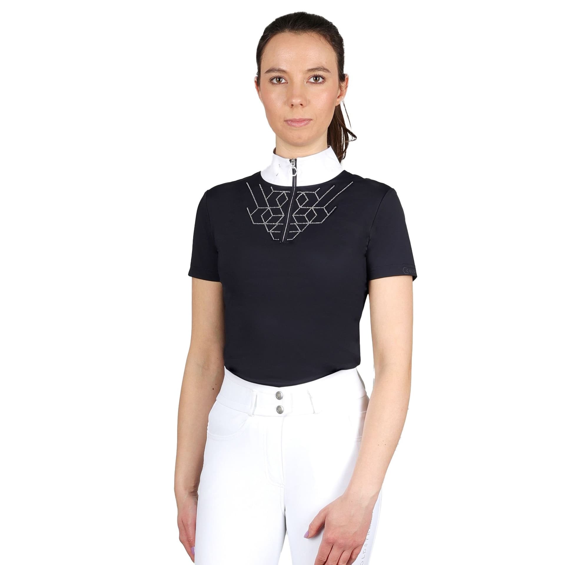 Coldstream Coldstream Women's Hermitage Diamante Show Shirt in Navy