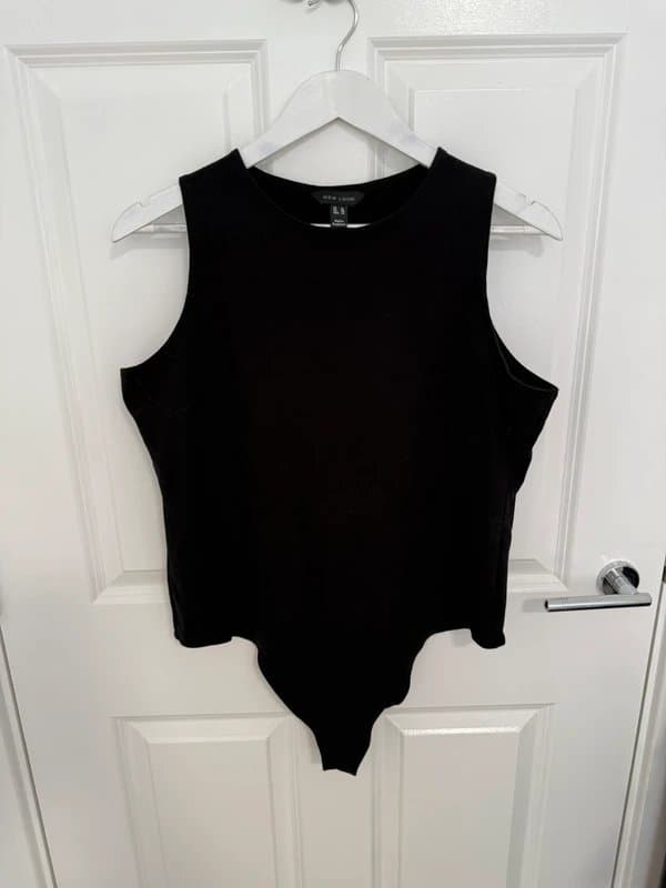 New Look Black racer bodysuit