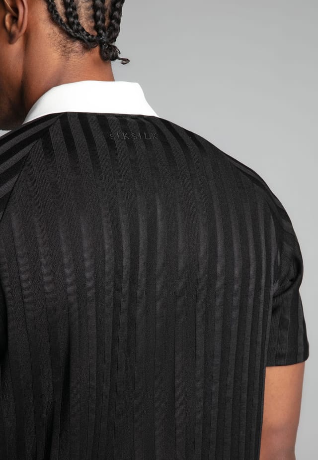 SikSilk SikSilk Men's Black Polo T-Shirt - 2