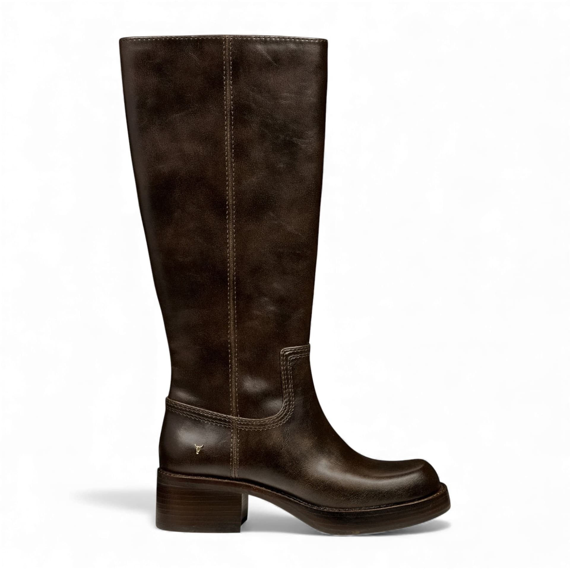 Windsor Smith Windsor Smith Brown Faux Leather Knee-High Boots