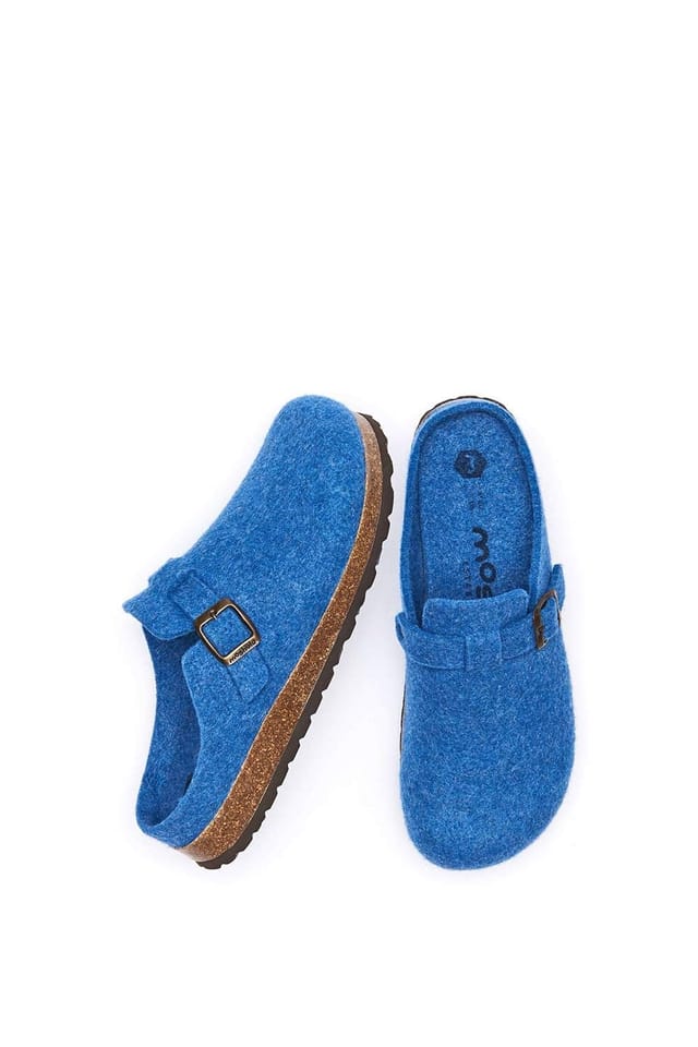 Moshulu Moshulu 'Rowan' Men's Felt Slippers in Blue - 2