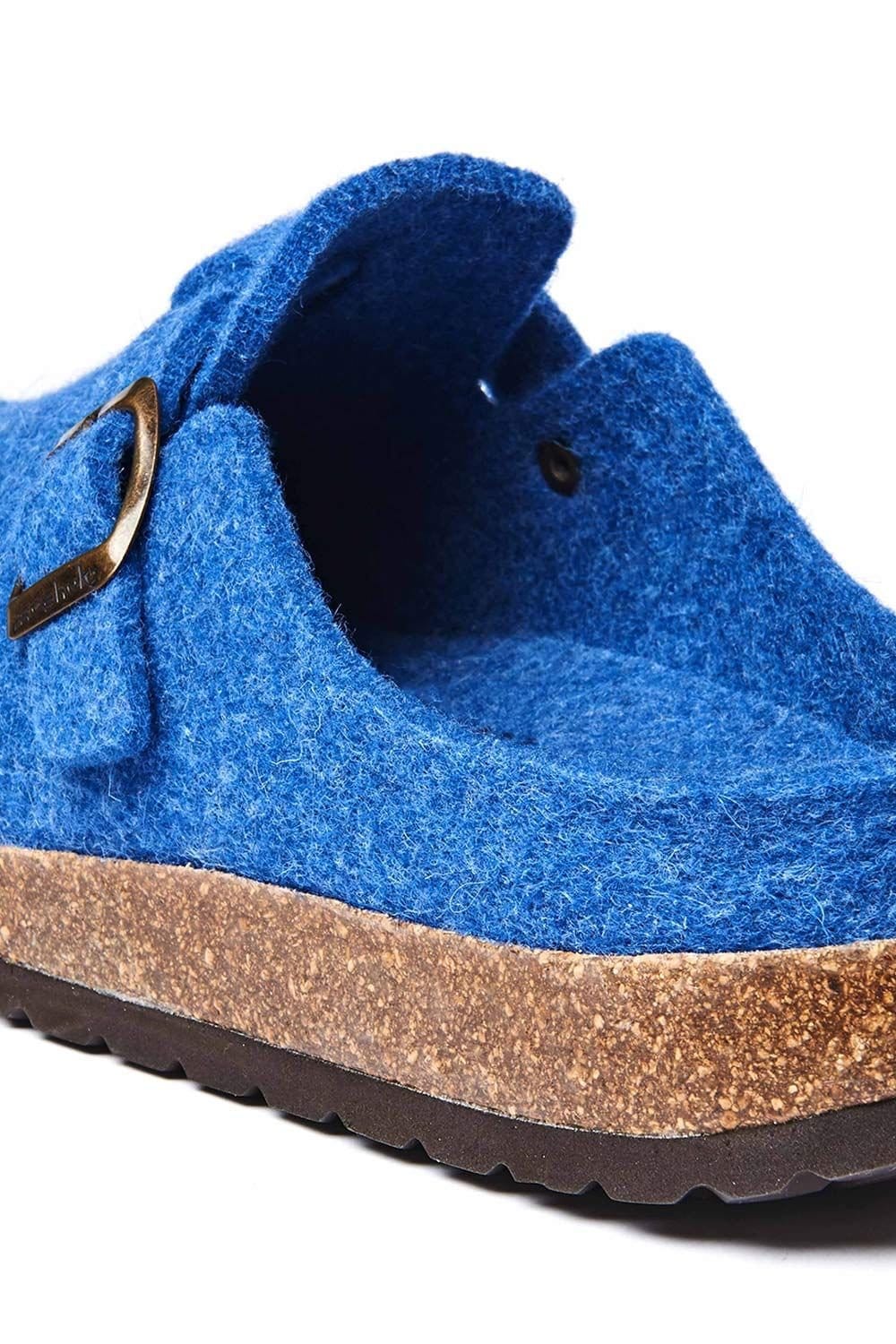 Moshulu Moshulu 'Rowan' Men's Felt Slippers in Blue - 4
