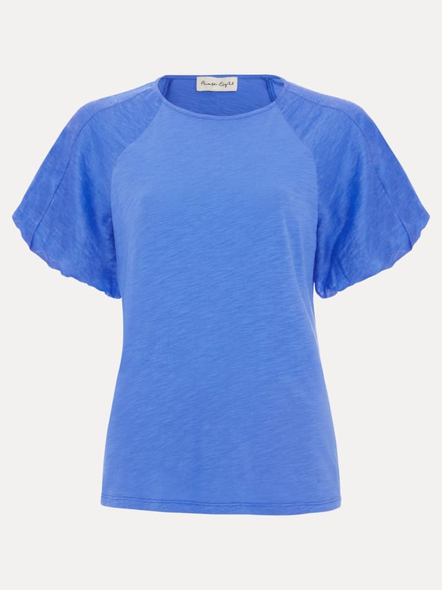 Phase Eight Phase Eight Women's Tate Puff Sleeve Top in Bright Blue - 2