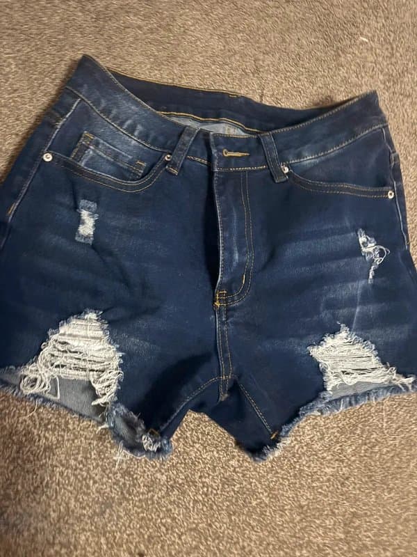 Shein Shein small 8-10 denim low waisted festival party holiday same day post