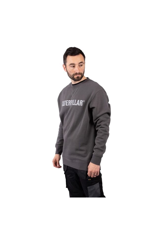 Caterpillar Caterpillar Men's Midweight Crewneck Sweatshirt in Grey - 3