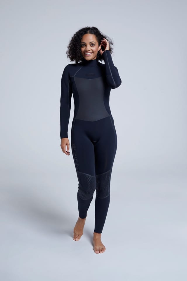 Animal Animal Women's 'Submerge' Rubberised Panels Padded Knees 5mm Surfing Full Wetsuit - 3