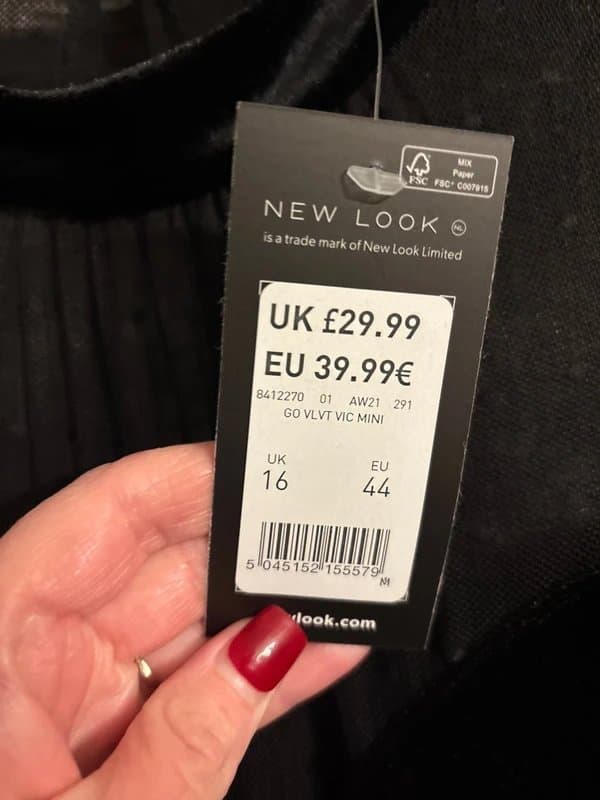 New Look New look black dress - size 16 (New with tags)