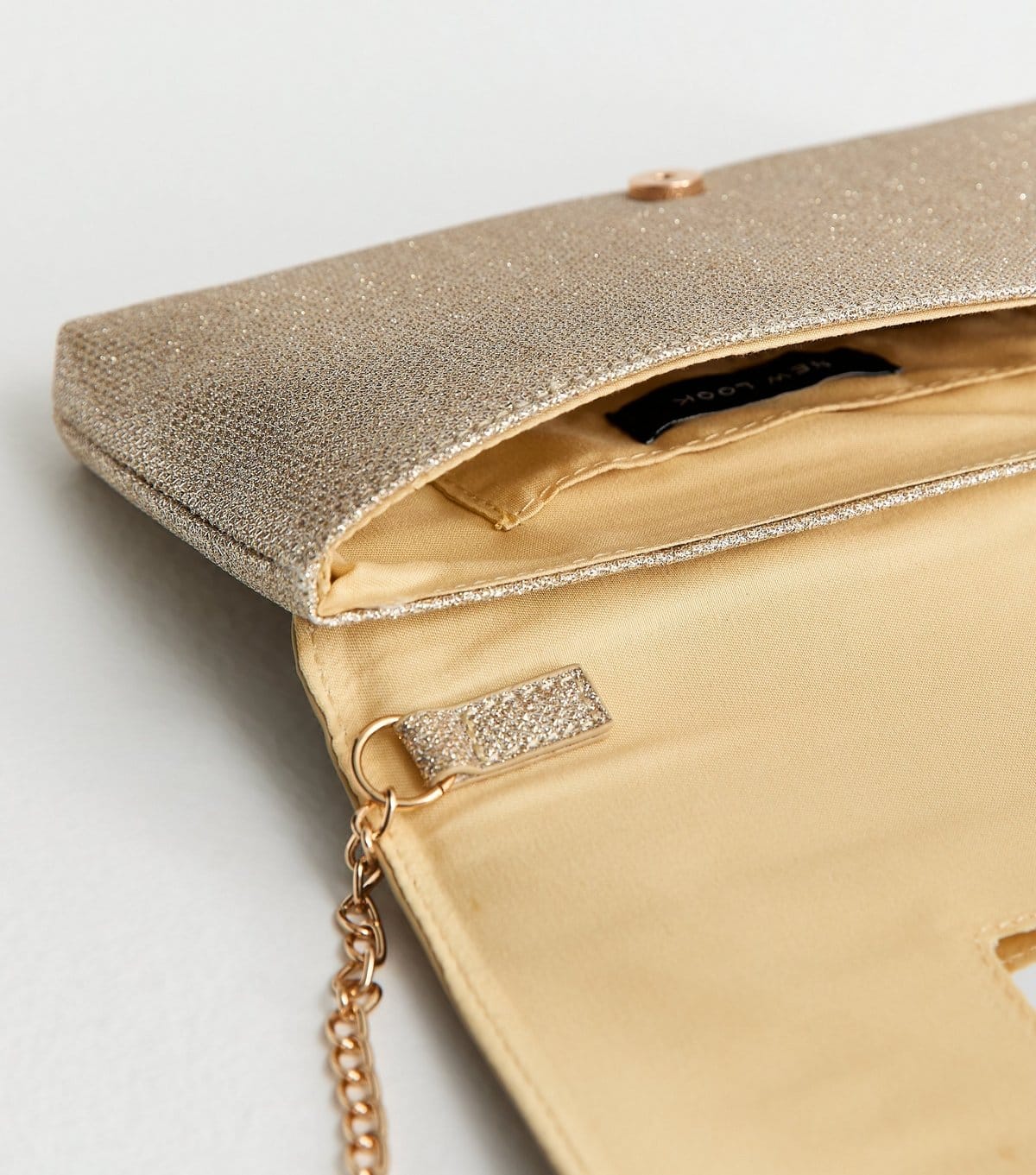 New Look Gold Diamanté Embellished Chain Shoulder Bag New Look - 4