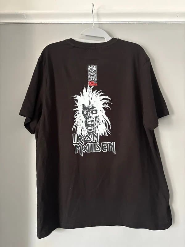 Iron Maiden Iron maiden customised double print Christmas Tshirt