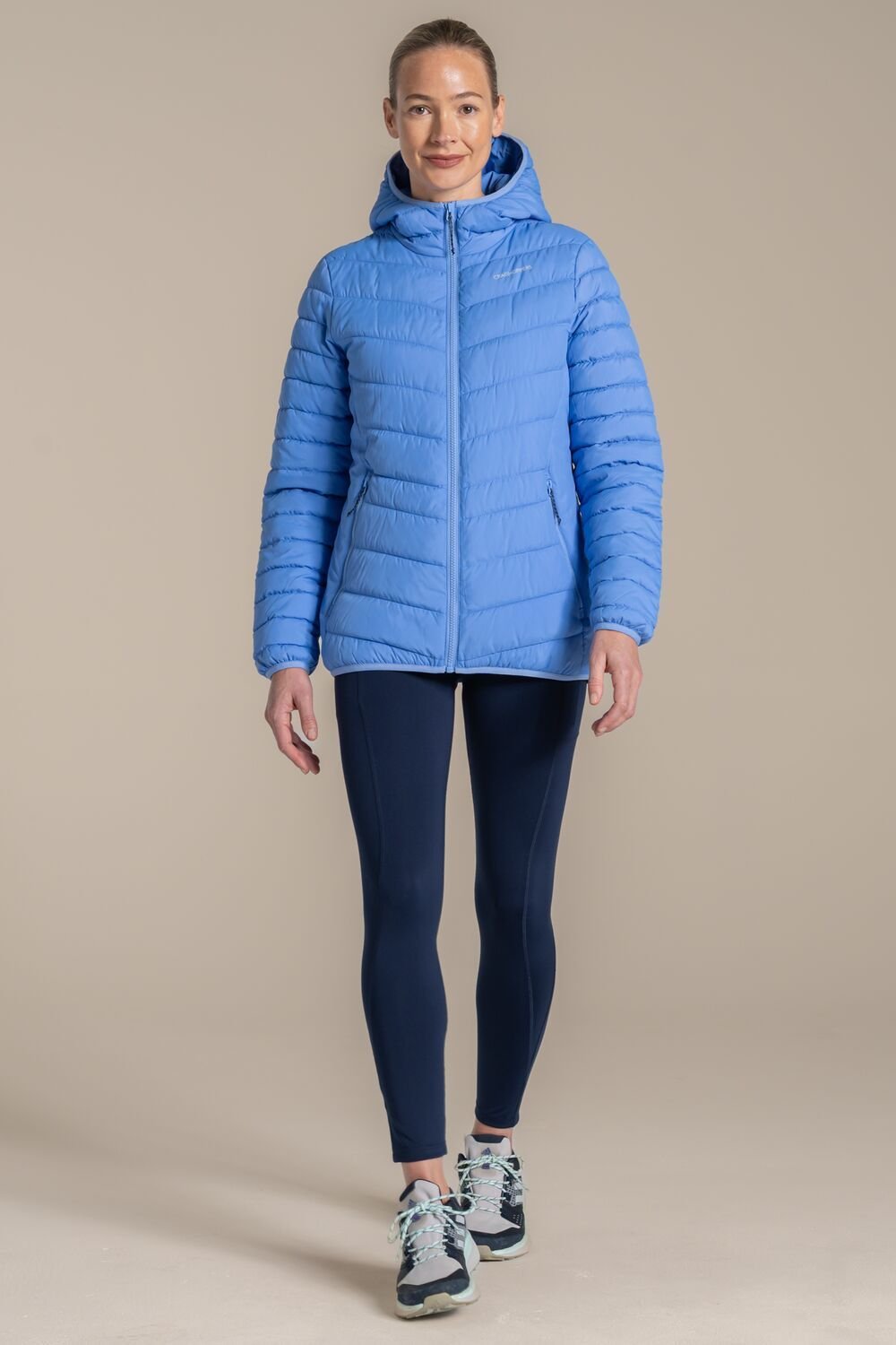 Craghoppers Craghoppers Women's Compresslite IX Hooded Water Repellent Insulating Jacket in Bright Blue - 2