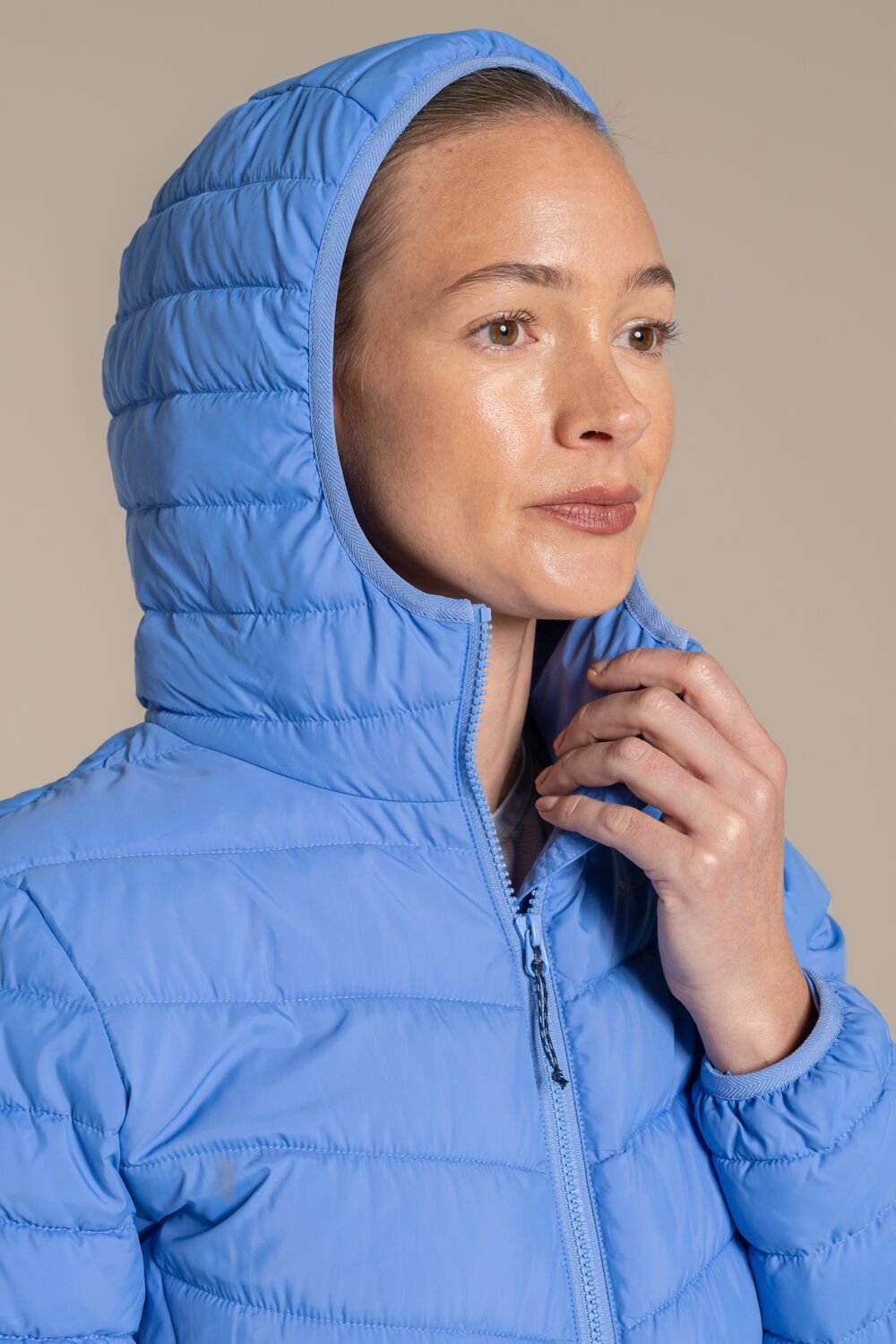 Craghoppers Craghoppers Women's Compresslite IX Hooded Water Repellent Insulating Jacket in Bright Blue - 3