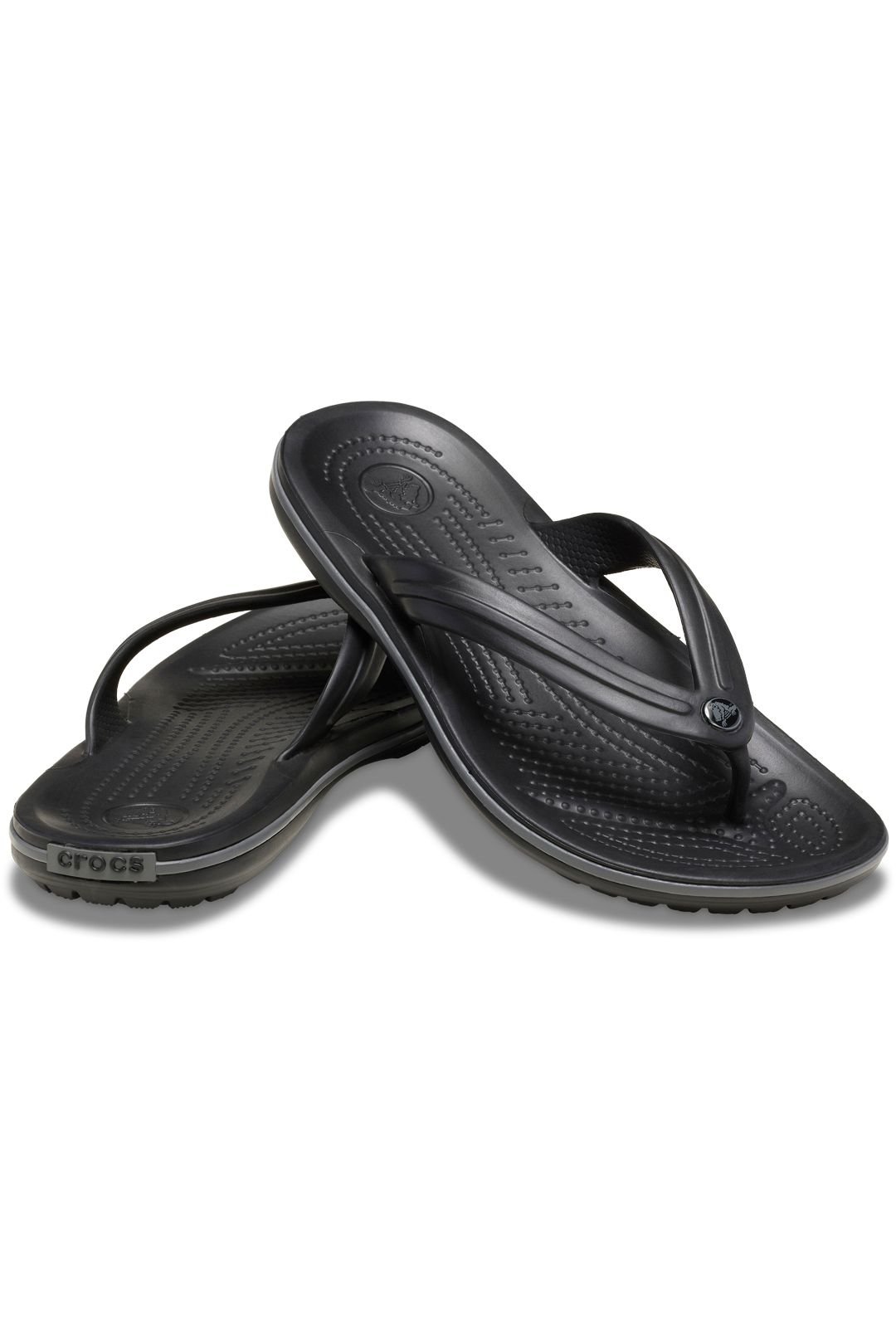 Crocs Crocs Men's Croc Band Flip Black/Slate Grey in Black - 4