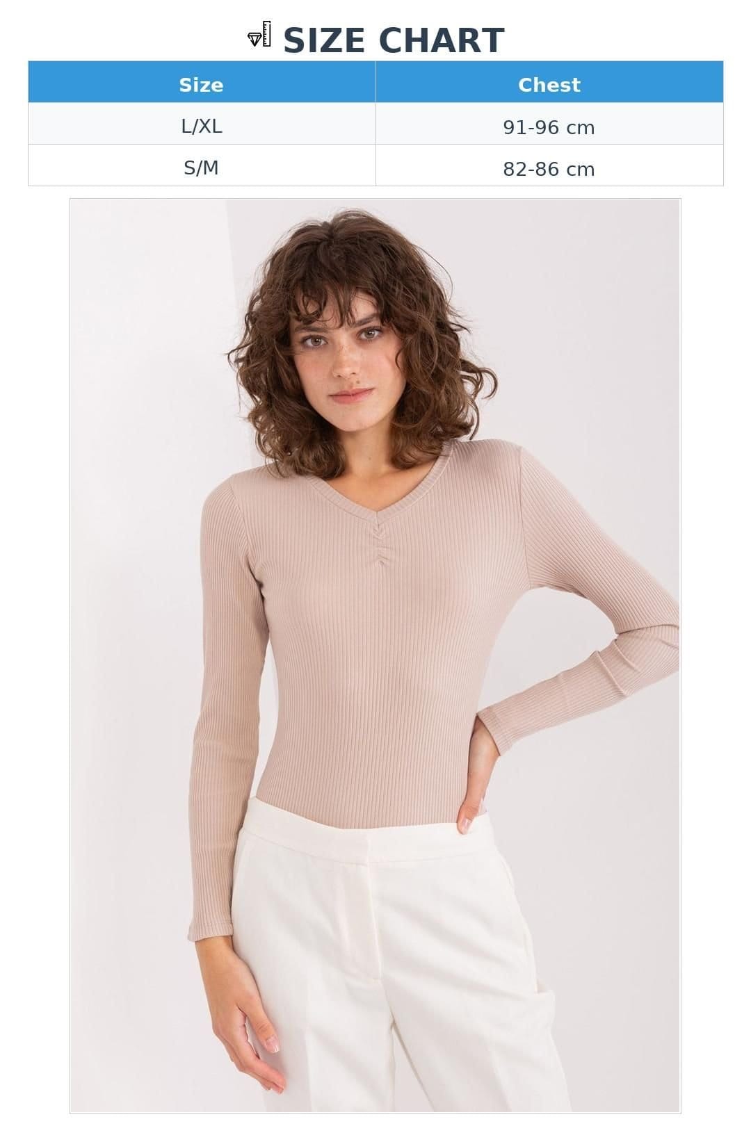 Love Lace Love Lace Women's Cotton Heart Neck Plain Fitted Blouse in Beige - 4