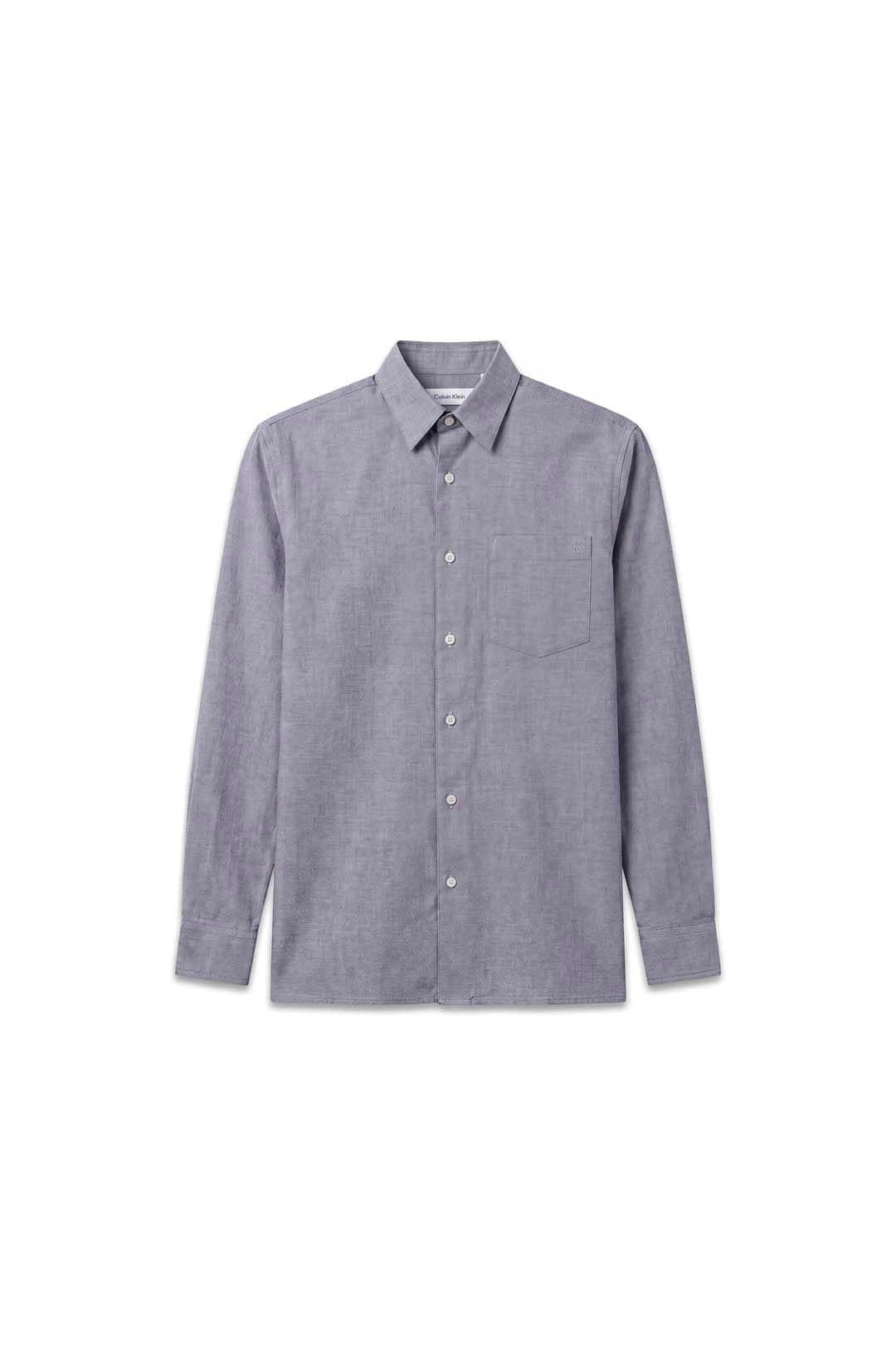 Calvin Klein Calvin Klein Men's Oxford Classic Shirt Dark Sapphire in Grey