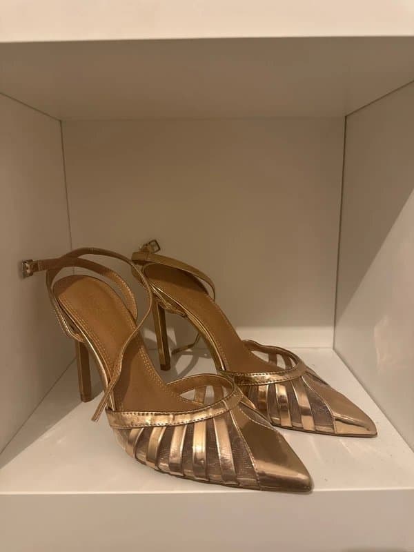 ASOS ASOS Metallic Mesh Pointed Heels