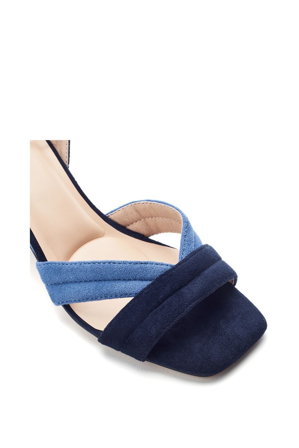 Moda In Pelle Moda In Pelle Women's 'Madelia' Alcantara Heeled Sandals in Navy - 3