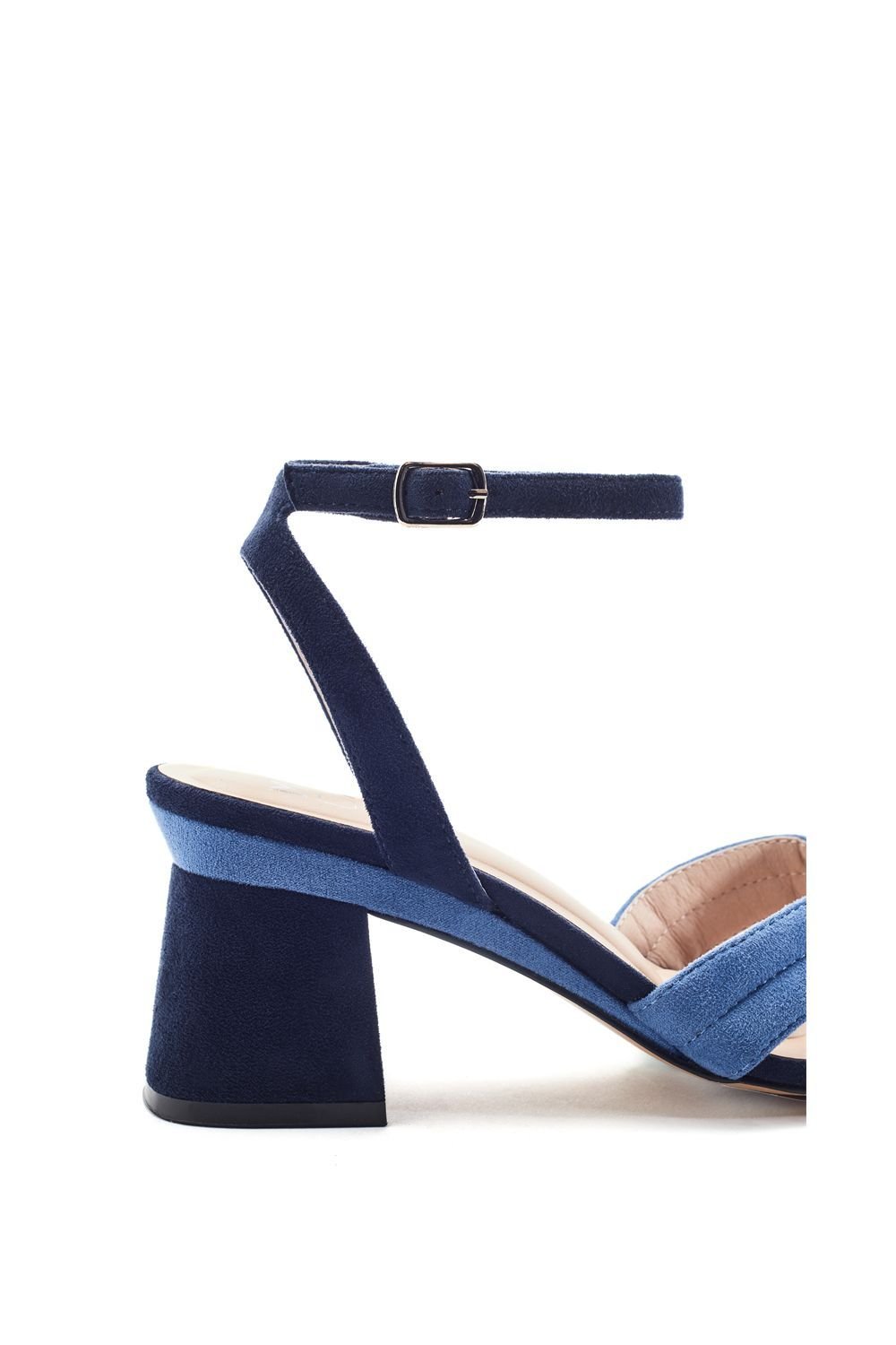 Moda In Pelle Moda In Pelle Women's 'Madelia' Alcantara Heeled Sandals in Navy - 4