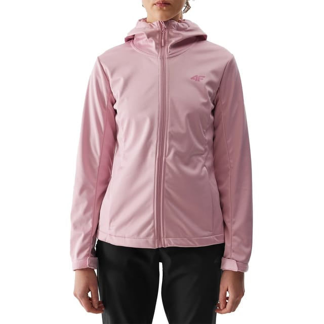 4F 4F Women's WSS24TSOFF215 Windproof Soft Shell Jacket in Pink - 3