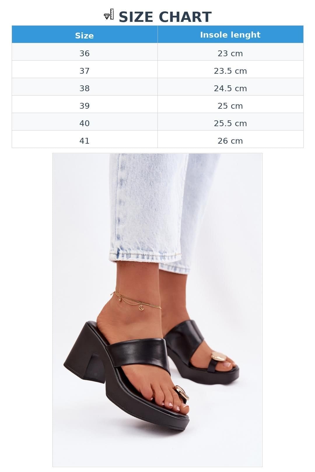 Love Lace Love Lace Women's Heeled Sandals with Golden Toe Detail & Platform Heel in Black - 4