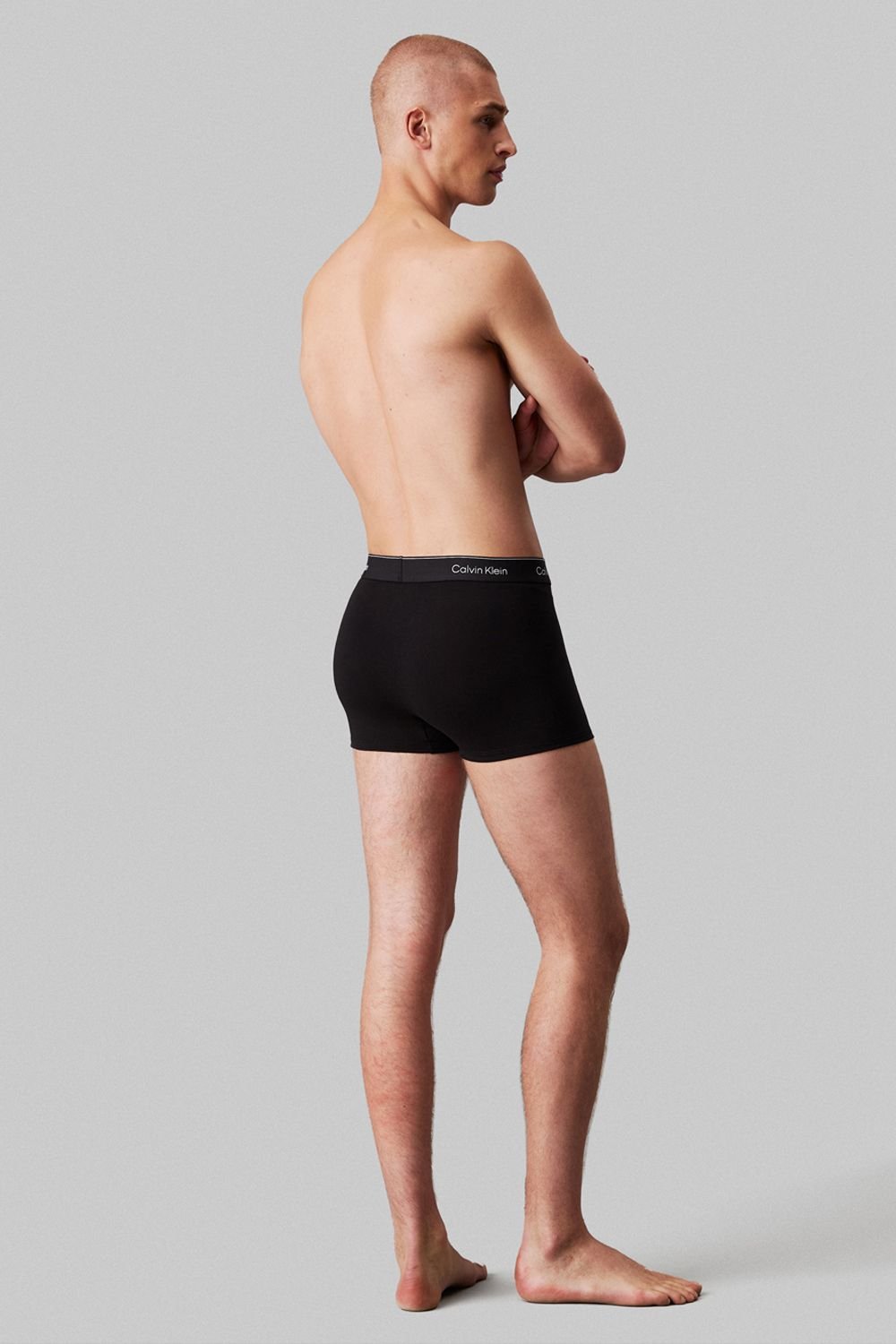 Calvin Klein Calvin Klein Men's Icon Cotton Relaxed Fit Trunk 3P, Black - 3