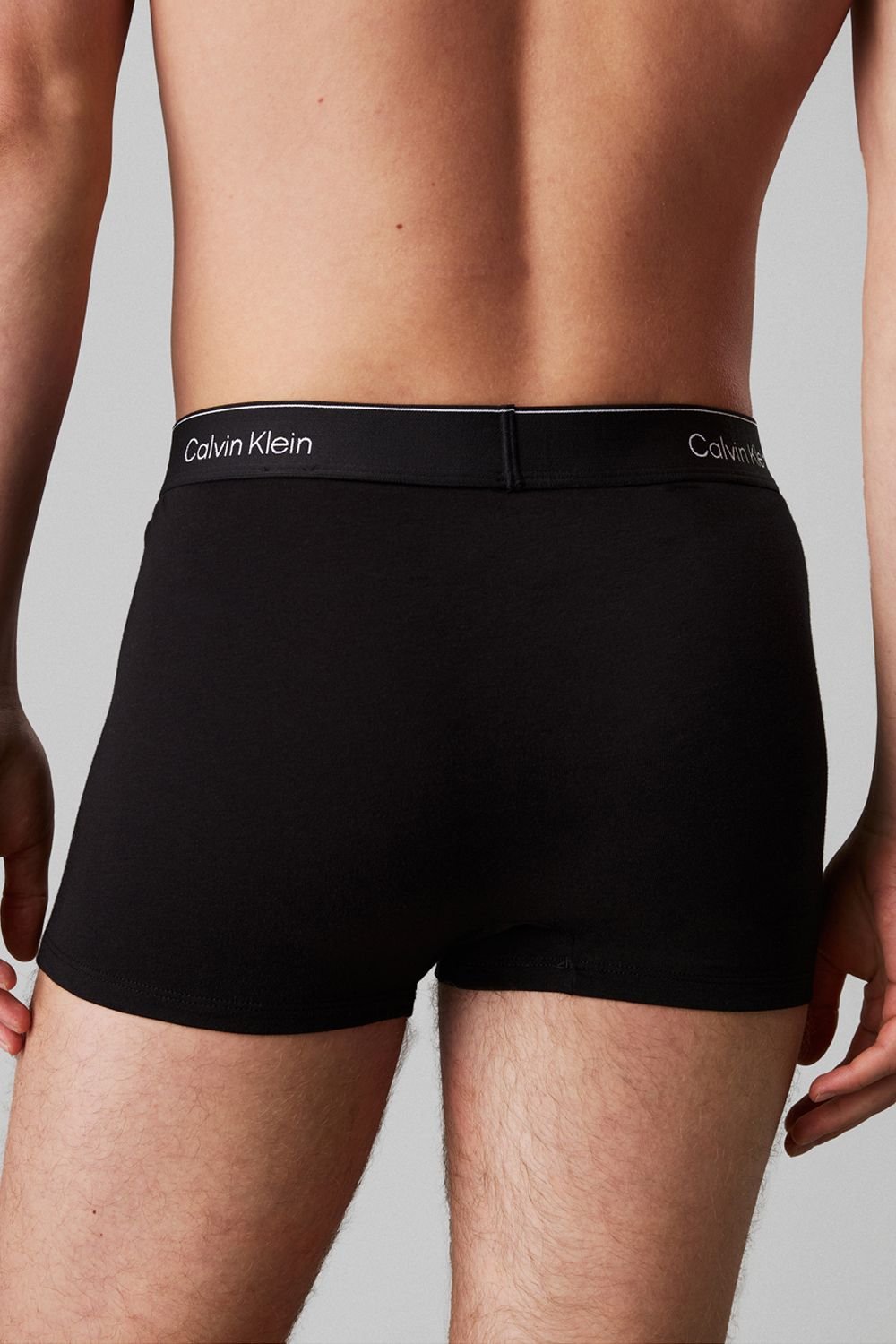 Calvin Klein Calvin Klein Men's Icon Cotton Relaxed Fit Trunk 3P, Black - 4
