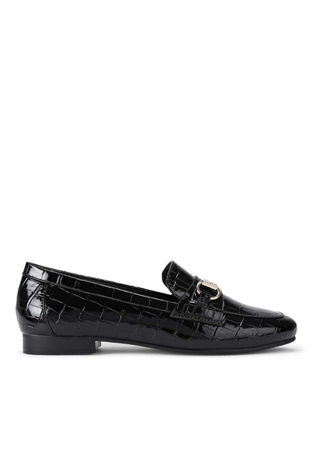 Carvela Carvela Women's 'Valentina' Croc Print Flats in Black