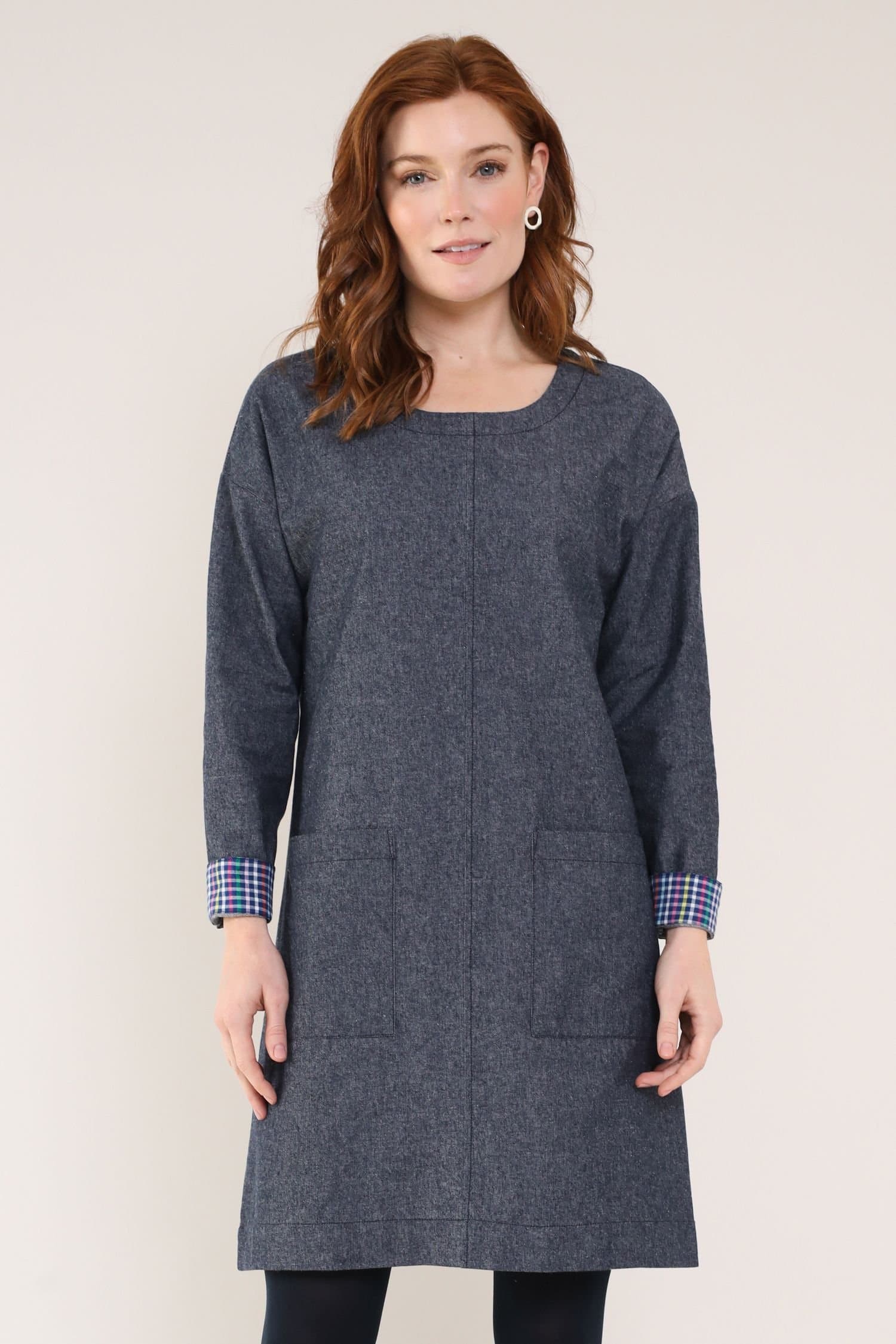 Nomads Clothing Nomads Clothing Women's Cotton Pocket Tunic Dress in Blue