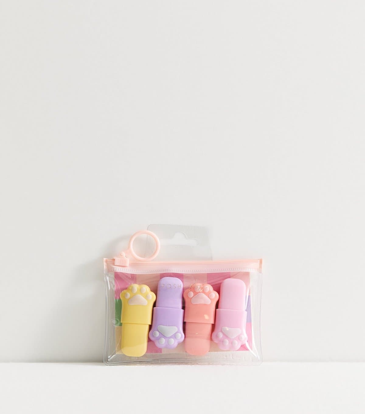 New Look Multicolour Pack of 4 Bear Paw Highlighter Set New Look