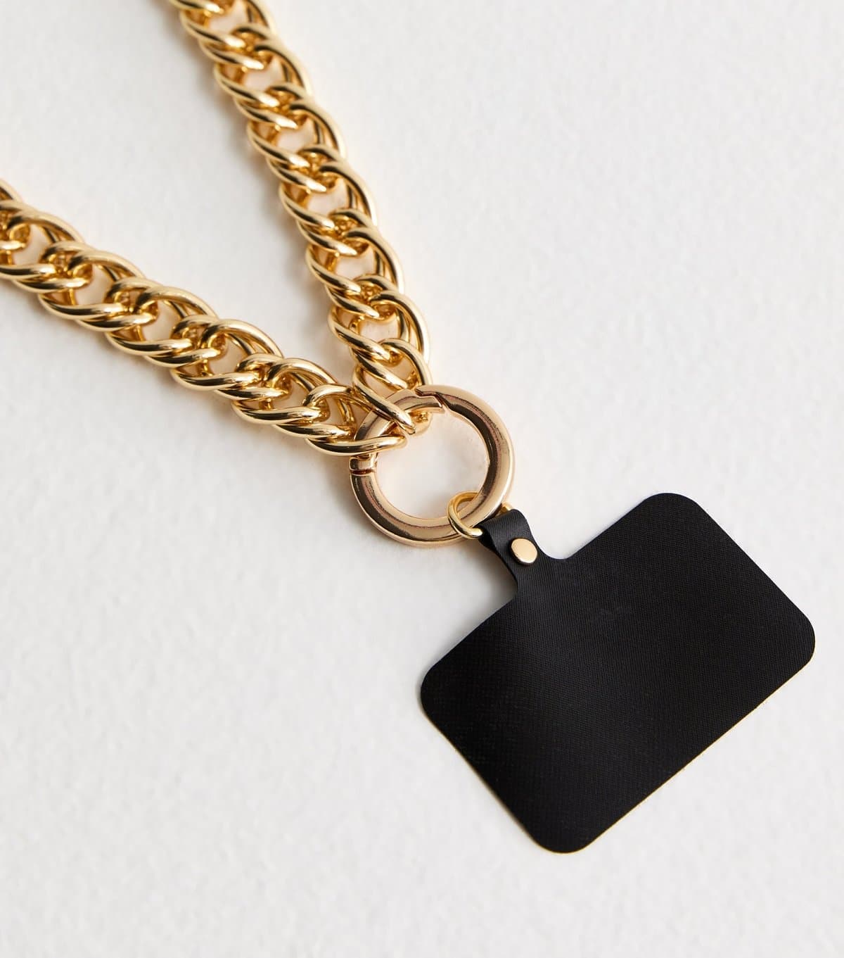New Look New Look Gold Chunky-Chain Crossbody Phone Strap