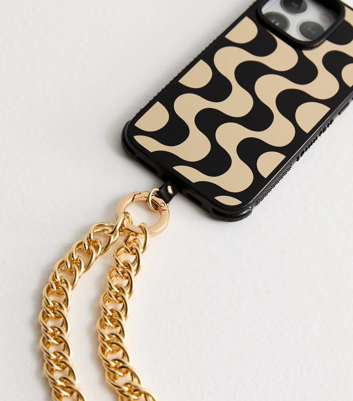 New Look Gold Chunky-Chain Crossbody Phone Strap New Look - 4