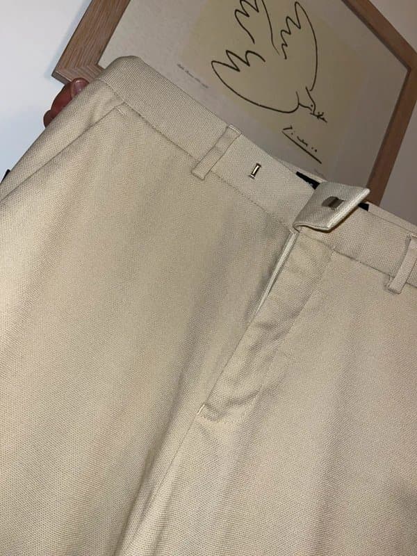 ASOS Wide Fit Cream Trousers