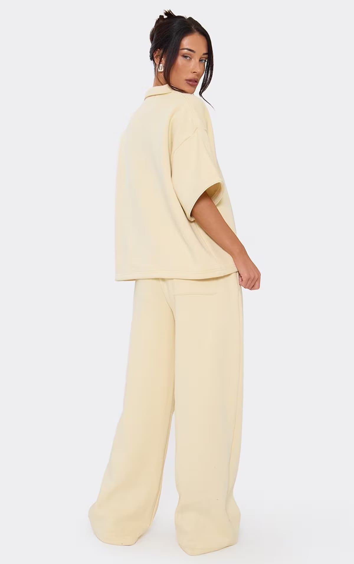 EGO Mid Rise Straight Leg Joggers In Lemon, Women's Size UK 6