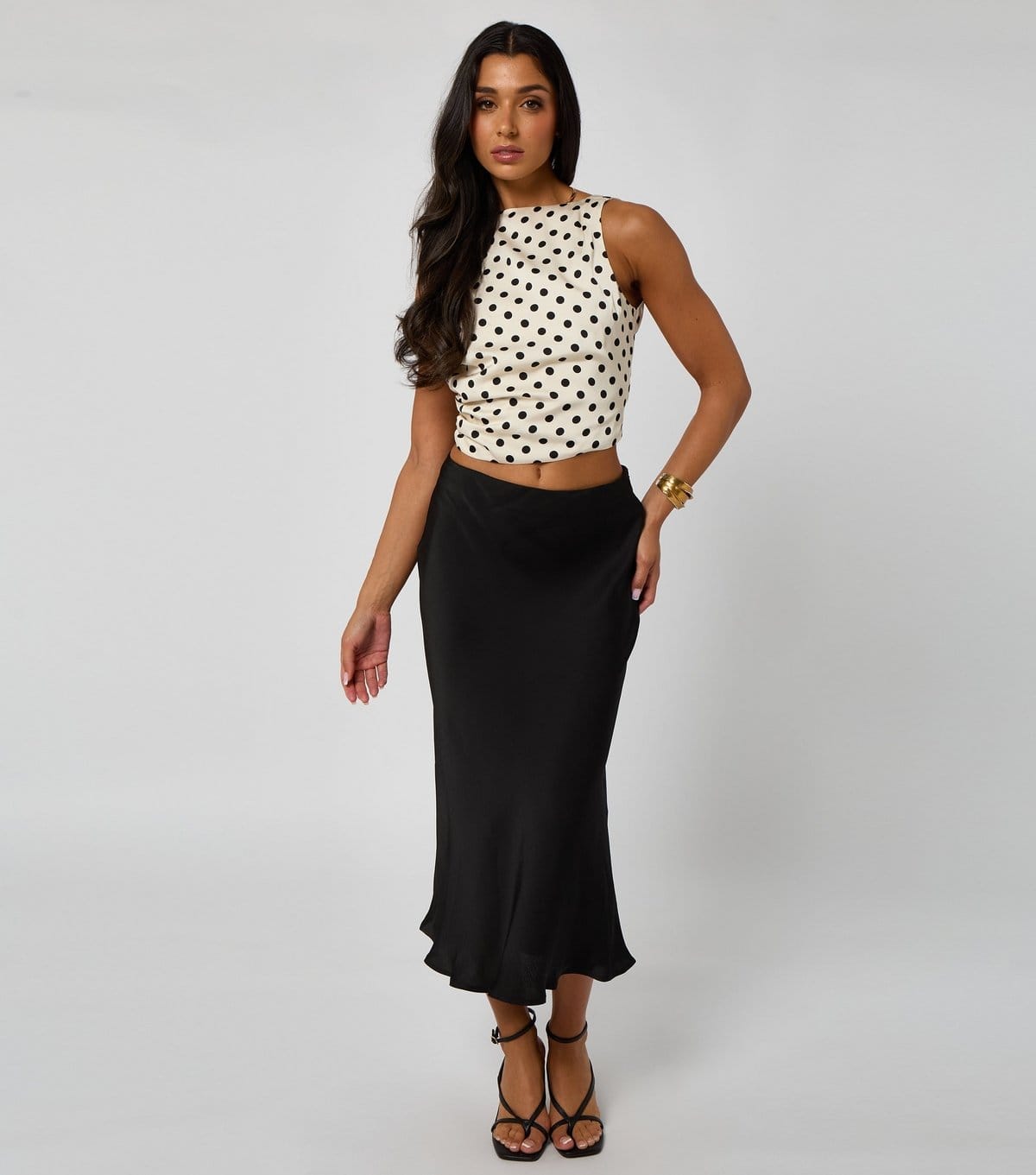 Urban Bliss Women's White Polka Dot Tie Back Top Urban Bliss New Look - 4