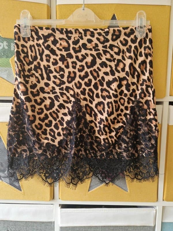 Never Fully Dressed Never fully dressed women's Leopard Maeva Mini Skirt size 12