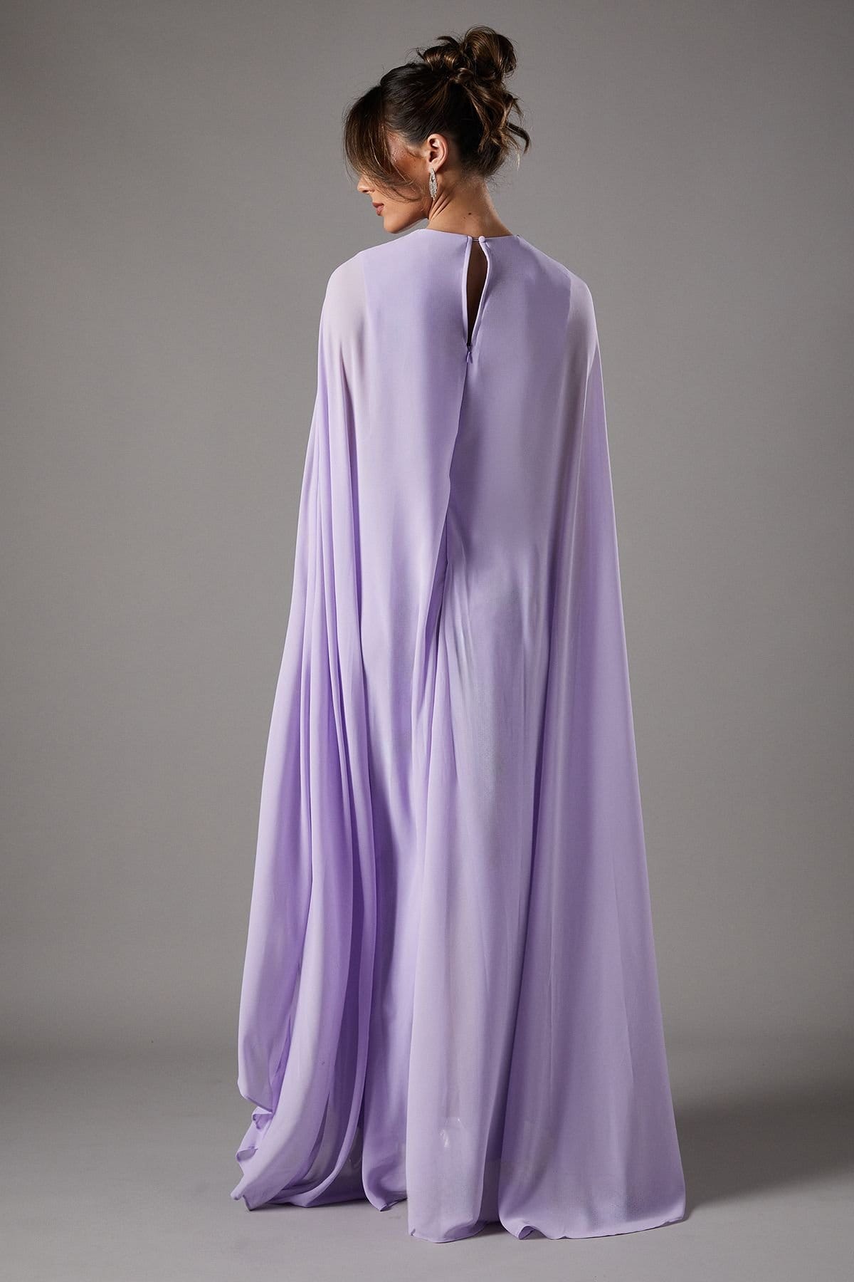 Coast Coast Women's Cape Sleeve Maxi Dress in Lilac - 4