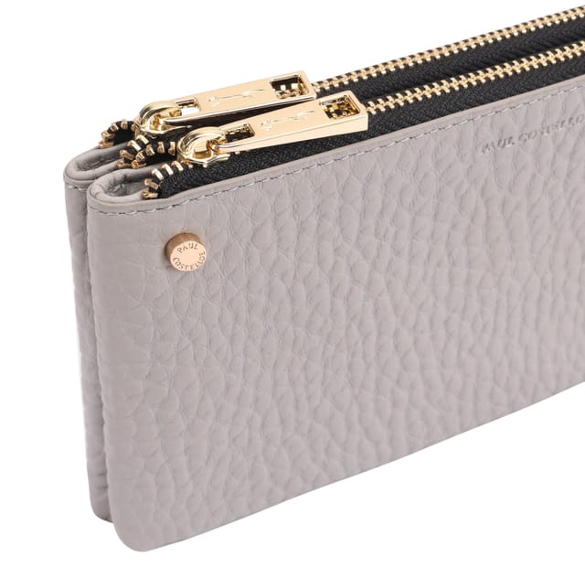 Paul Costelloe Paul Costelloe Women's Nyx Leather Purse in Grey - 3