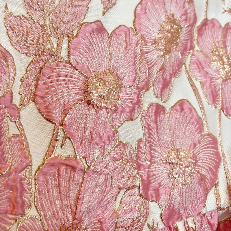 ASOS Luxe Pink Floral Jacquard Co-ord – UK 14