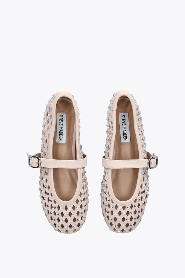 Steve Madden STEVE MADDEN Women's 'Rerun Blush Suede' Suede Flats in Pale Pink - 2