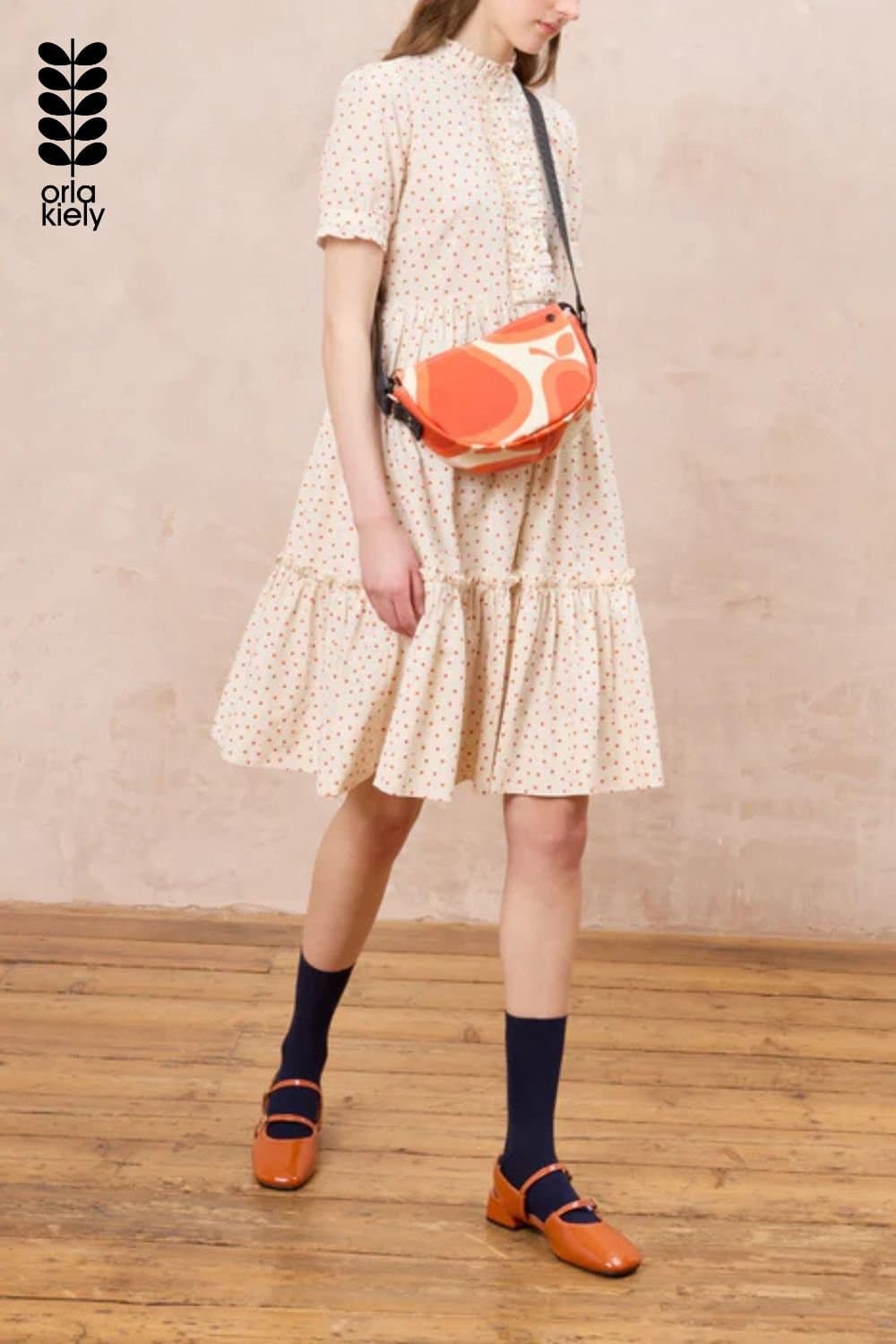 Orla Kiely Orla Kiely Women's Mini Rounder Crossbody - Pear Tomato