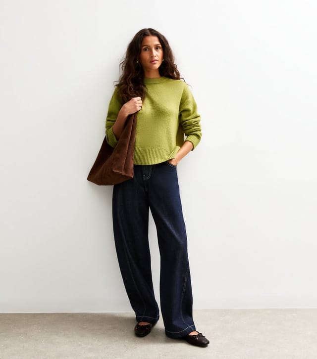 New Look Women's Green Crew Neck Jumper New Look - 3