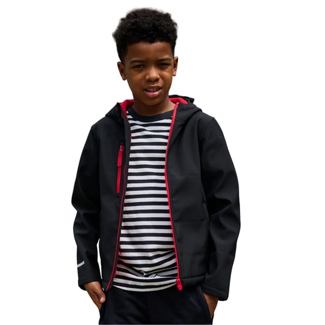Regjun Regjun Men's 3 Layer Soft Shell Jacket in Black - 3