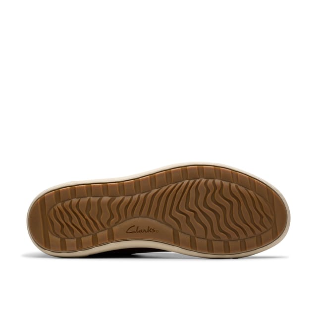 Clarks Clarks Men's Mapstone Lace Tan Leather Trainers, Lace Up in Brown - 3