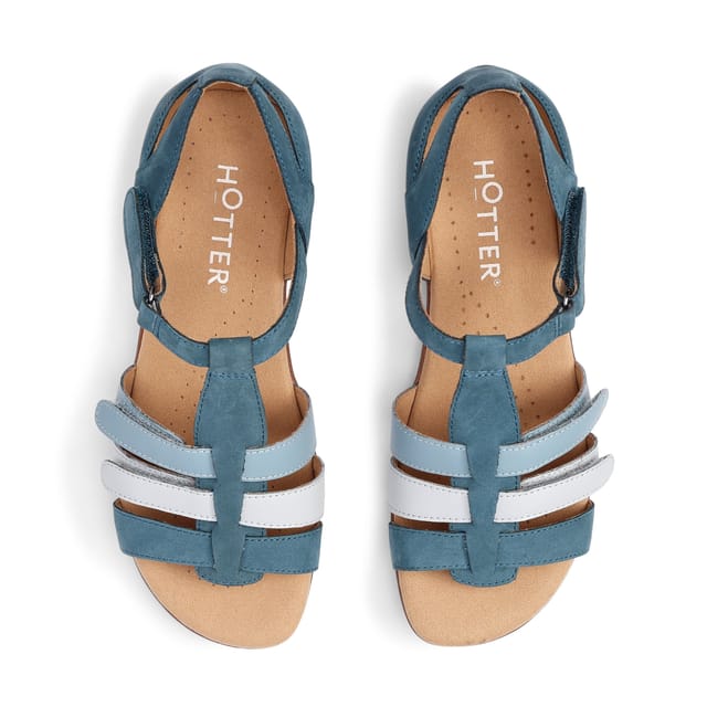 Hotter Hotter Women's 'Solei' Gladiator Sandals in Teal - 3