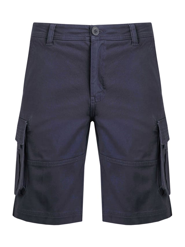 Weird Fish Weird Fish Men's Rigney Cargo Shorts in Dark Navy - 2