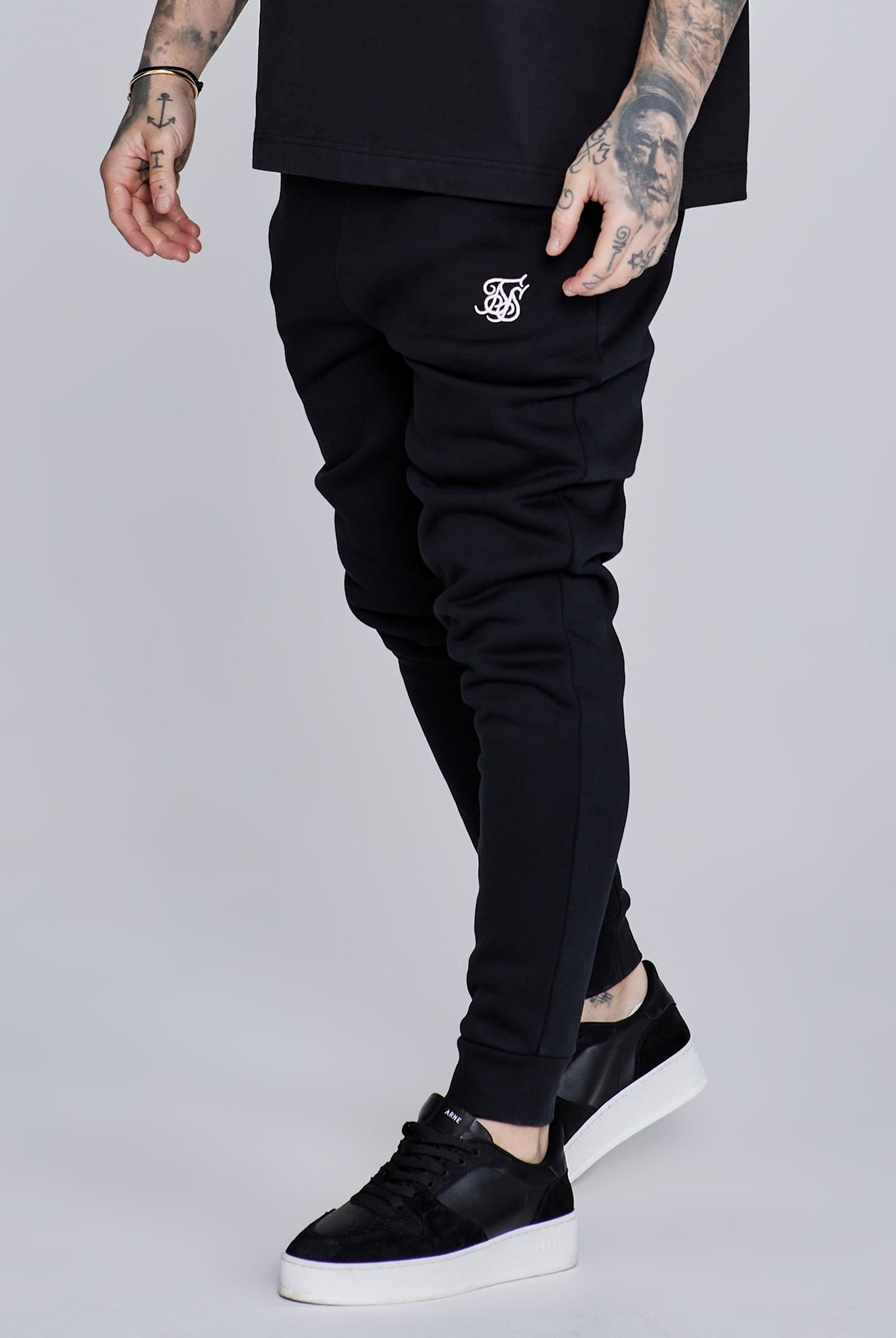 SikSilk SikSilk Men's Essentials Joggers in Black