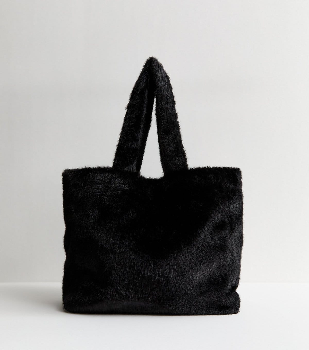 New Look Black Faux Fur Tote New Look - 4